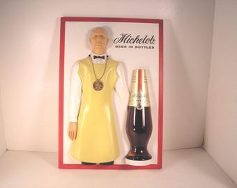 Michelob beer sign 1963 beer in bottles brewmaster