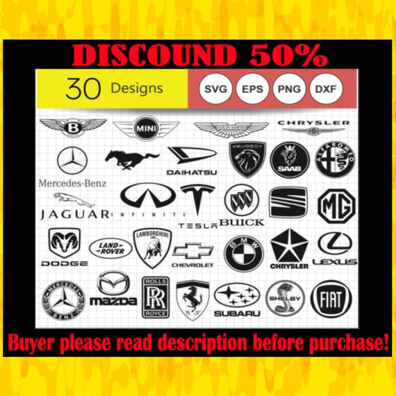 Car Brand Logos Bundle Car Brand Logo Logo Bundle Svg Logo Etsy Ireland