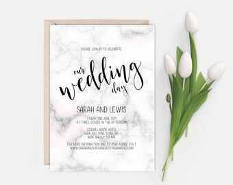 Printable wedding invitation | Etsy