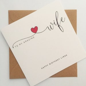 Birthday Card for Wife