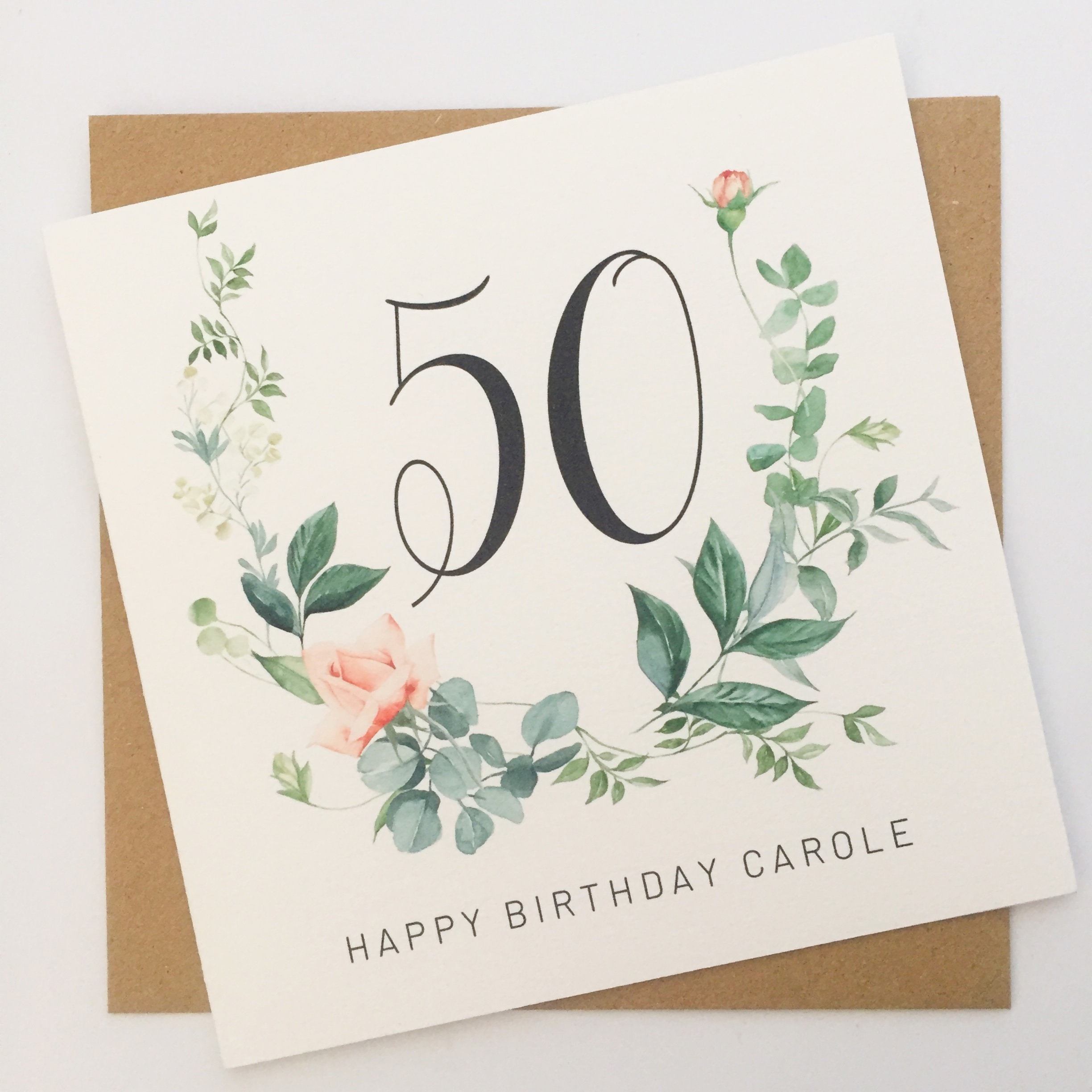 Printable 50th Birthday Card Doodled Fifty Birthday C - vrogue.co