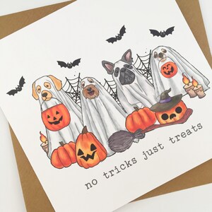 Funny Halloween Greeting Card, Happy Halloween Card, Halloween Birthday Card, Card for Dog Lover, October Birthday Card