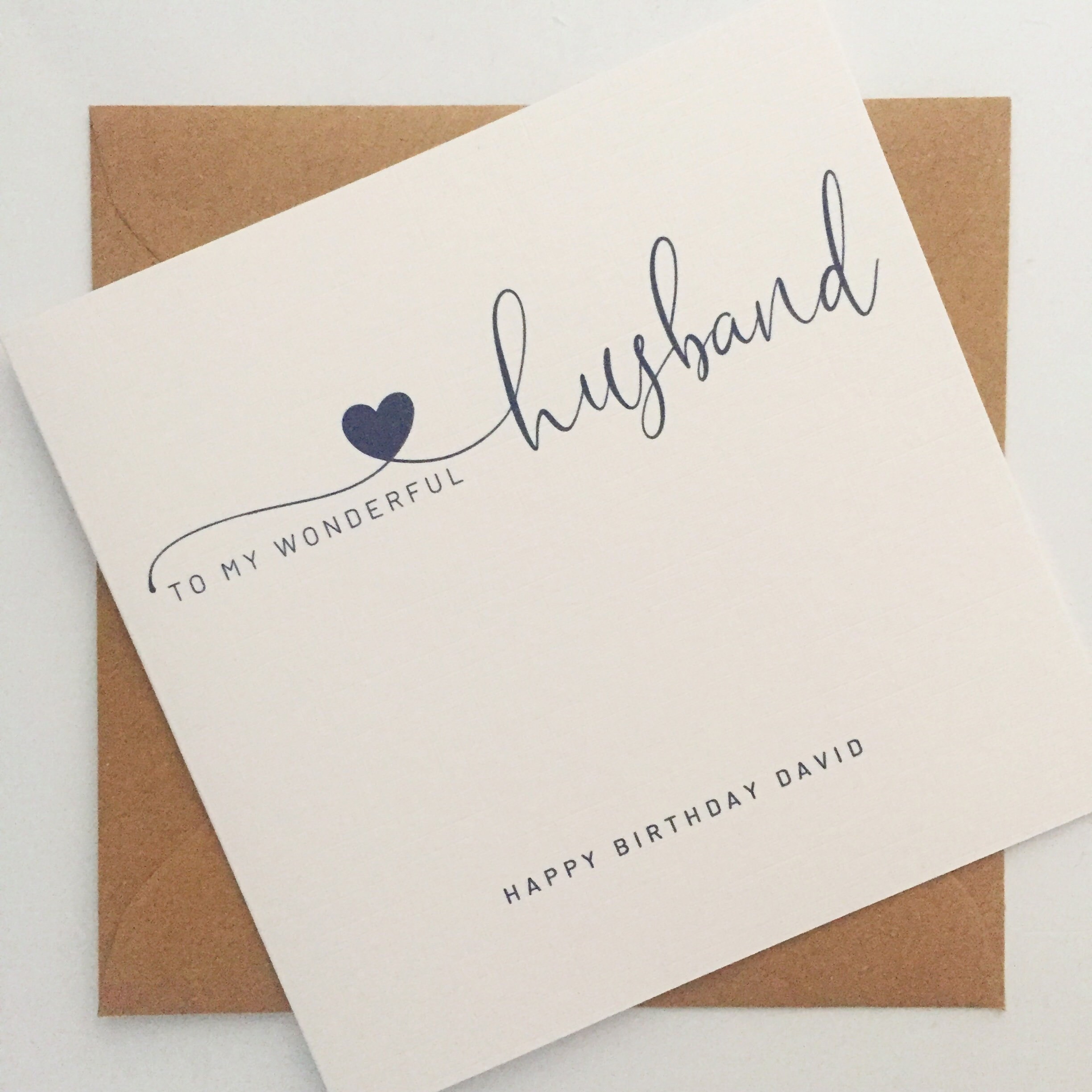 Husband Birthday Card Personalised Card for Husband Birthday - Etsy UK
