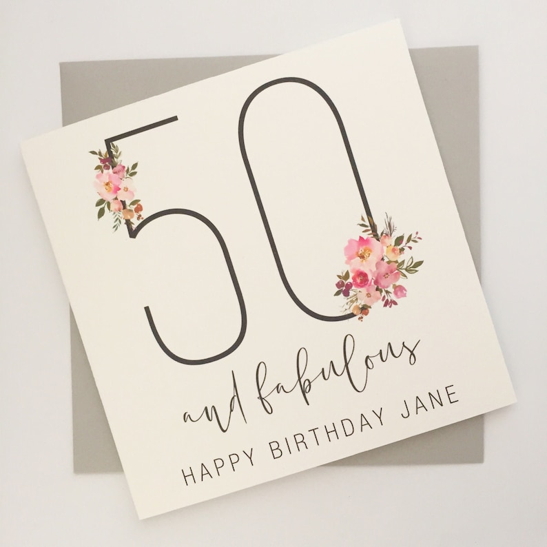 50 and fabulous card