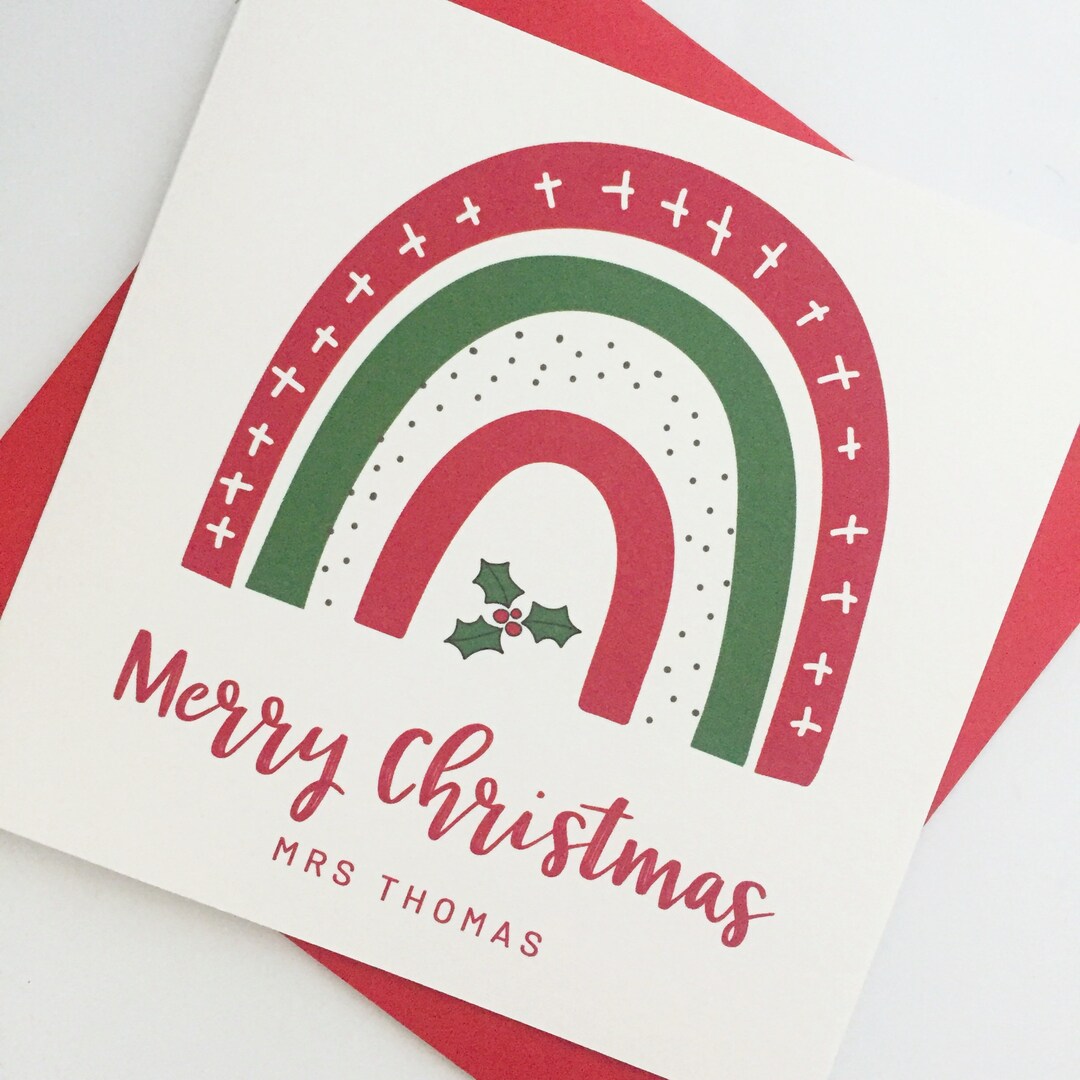 Personalised Teacher Christmas Card Thank You Card For Etsy UK personalised-teacher-christmas-card-thank-you-card-for-etsy-uk