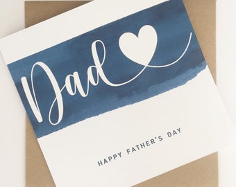 Happy Father's Day Card, Fathers Day Card from Daughter, Fathers Day Card From Kids, Card from Children, Wonderful Dad, Card for Dad