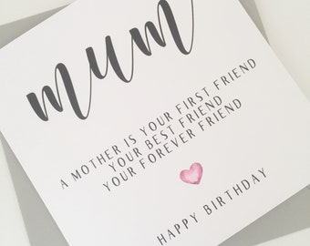 Mum Birthday Card, Happy Birthday Card, Mum Birthday Card Poem, Special Mum Birthday Card, Mum Birthday Gift, Amazing Mum Birthday Card