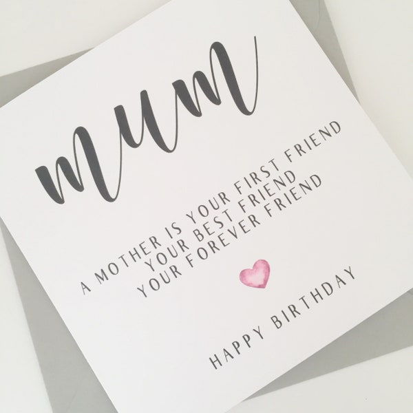 Mum Birthday Card, Happy Birthday Card, Mum Birthday Card Poem, Special Mum Birthday Card, Mum Birthday Gift, Amazing Mum Birthday Card