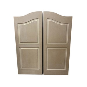 Saloon Doors | Cafe Doors Unfinished Fits Any 30" (2'6"), 32" (2'8") or 36" (3') Door Opening x 42" Tall Includes All Hardware- Paint Grade