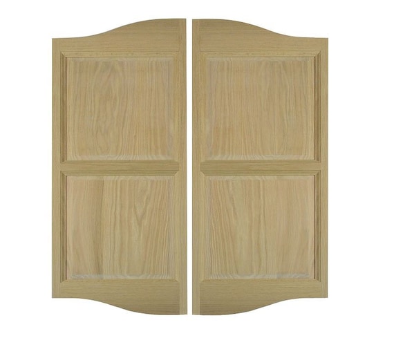 Double Arch Cafe Doors Oak Saloon Swinging Doors Etsy