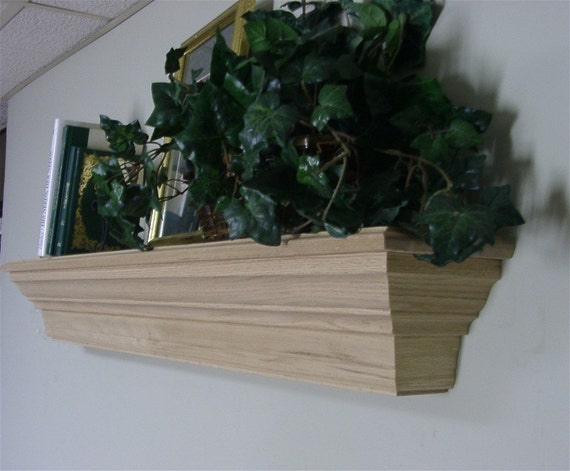 Solid Oak Wooden Fireplace Mantel Shelf Customize To Meet Etsy