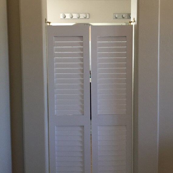 Custom Louvered Cafe Saloon Doors Swinging Bar Saloon Door Set Made To Your Door Opening Size 24 36 Door Opening