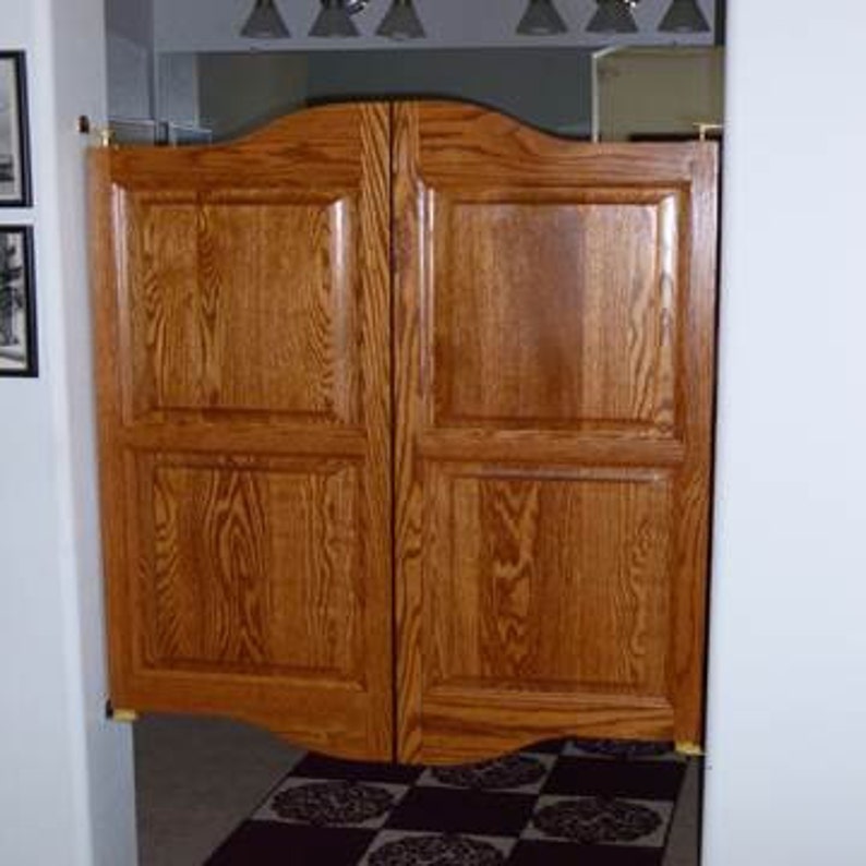 Double Arch Cafe Doors Oak Saloon Swinging Doors 2436 Etsy