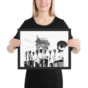 Bunk Johnson and His Band - Framed poster