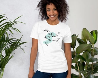Lindy Hop Dancer, Frankie Manning - Unisex Short Sleeved T-Shirt