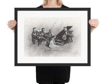 Louis Armstrong and His Hot Five - Framed Poster