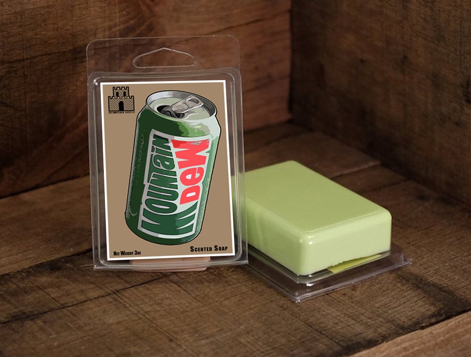 MOUNTAIN DEW scented Soap Geeky Gifts and Nerdy Soaps for Etsy
