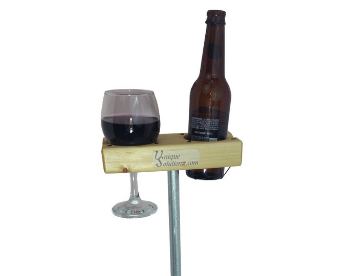 Wine Glass and Beer Bottle Holder to Hold Your Wine Glass/beer Etsy