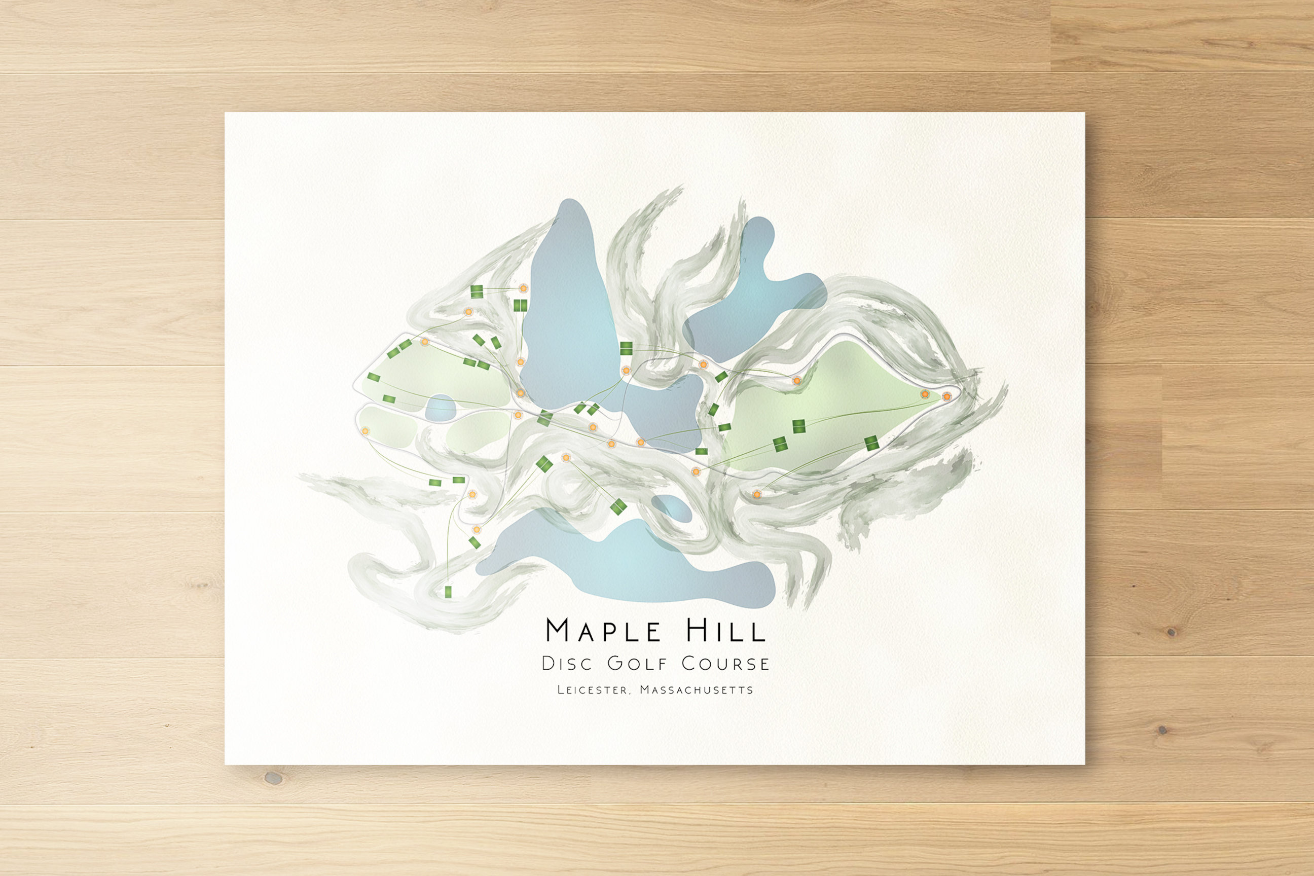 Maple Hill Disc Golf Course Massachusetts Disc Golf Course - Etsy