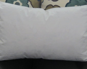 Down Travel Pillow Insert Form Oblong Rectangle (Boudoir) ( 30x46 cm ) 100% Goose Down for home or Travel, fits 12x16" & 12x18" cover
