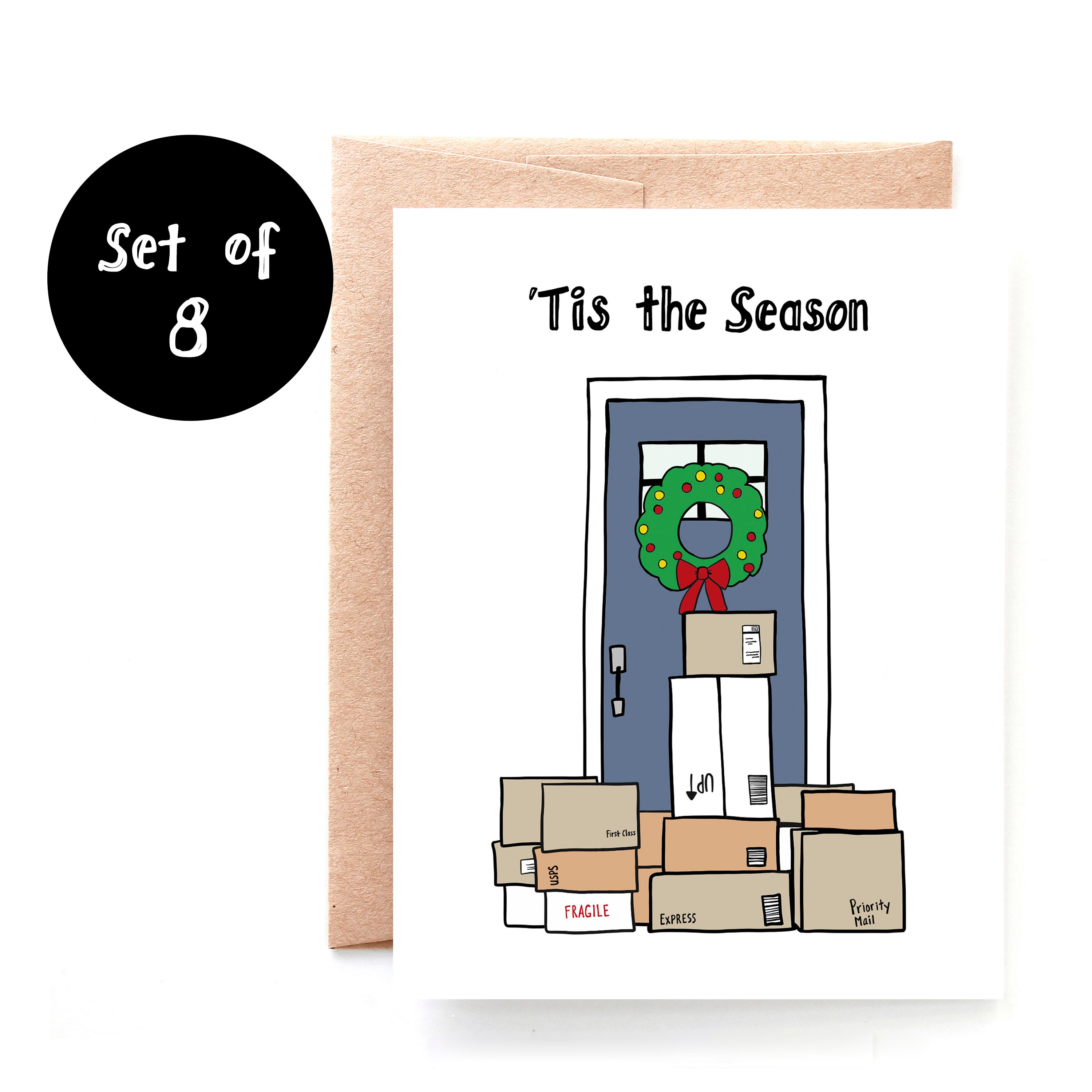 Funny Christmas Cards Funny Holiday Cards Boxed Christmas Etsy