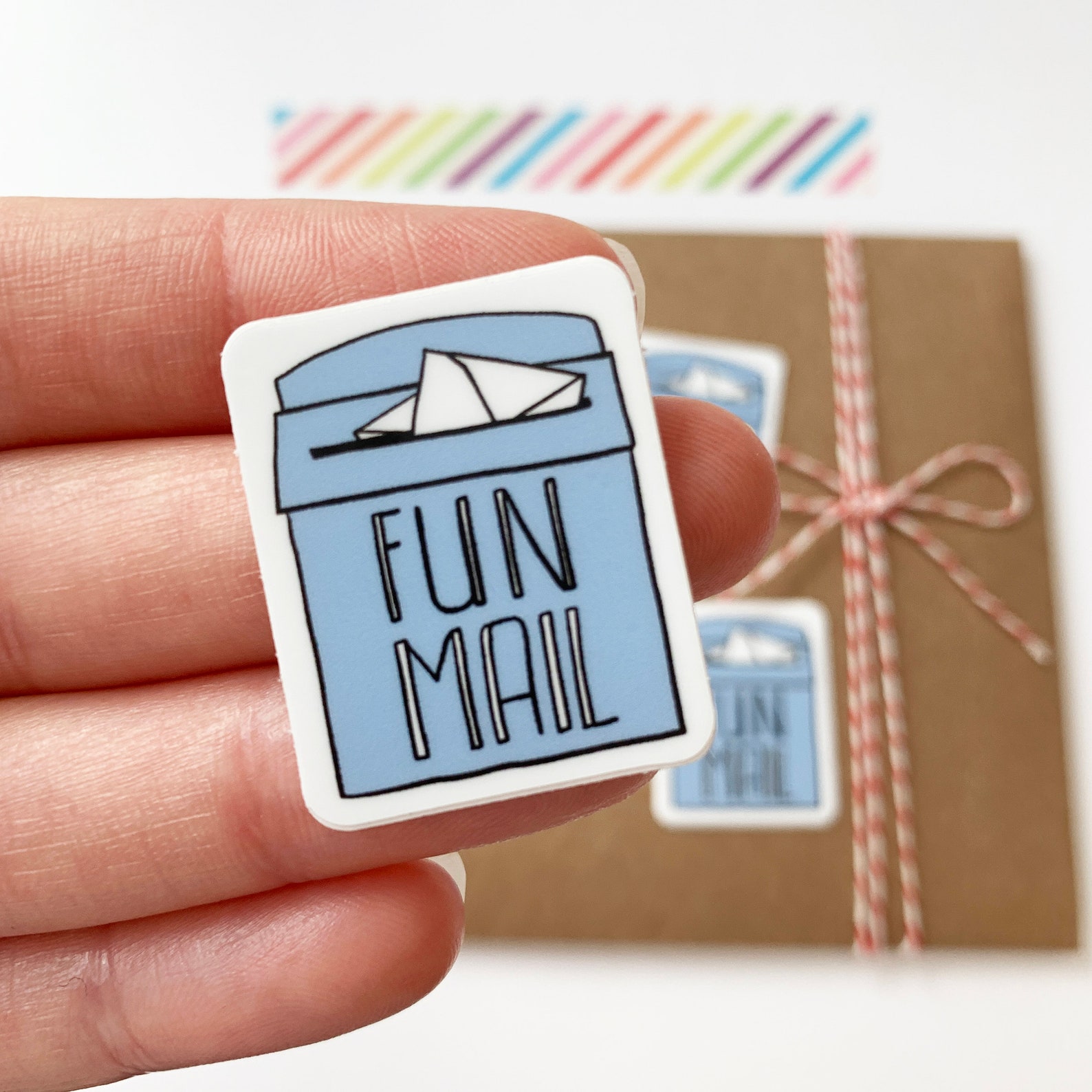 Fun Mail Sticker Set Funny Stickers Envelope Seals Set Etsy