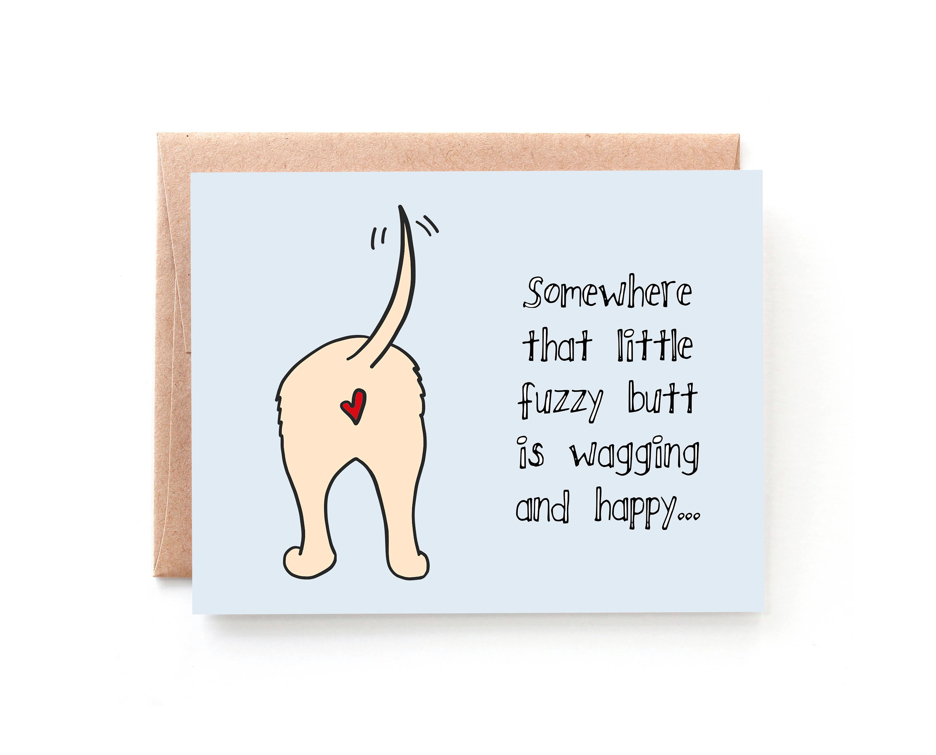 Dog Sympathy Card Pet Loss Card Pet Sympathy Wagging Etsy