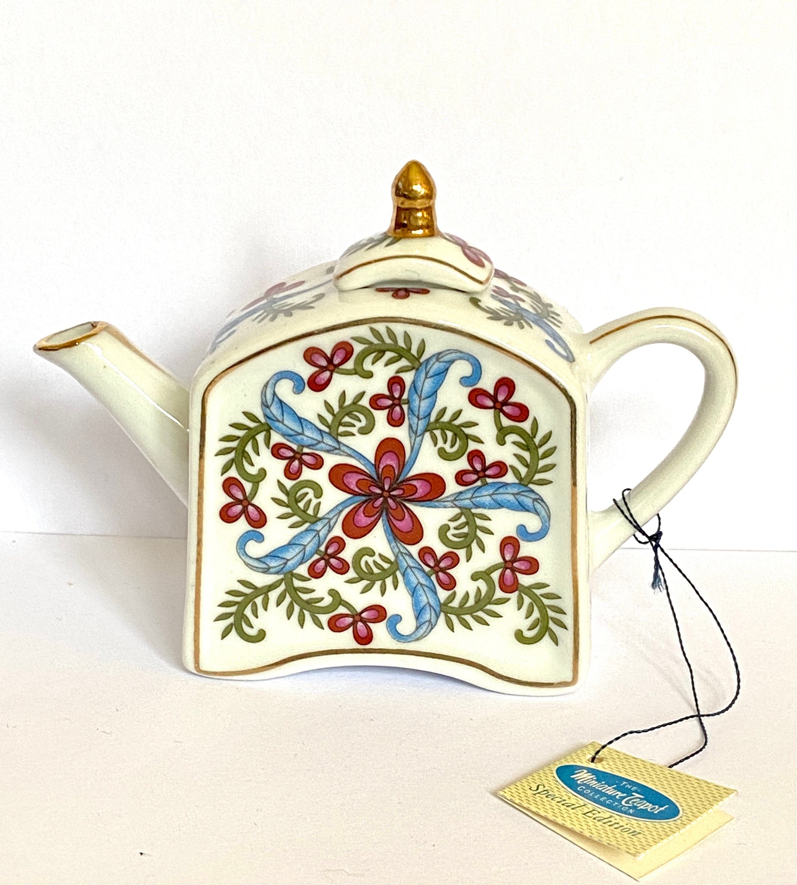 Charming Miniature Teapot by Porcelain Art Decorative Teapot Etsy