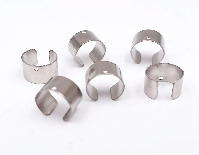 2 Stainless Steel Earring Cuffs 11mm X 10mm Jewelry Findings Etsy