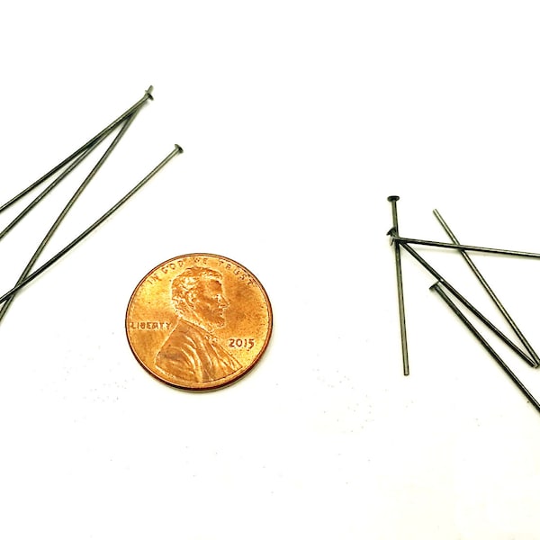 Assorted Black Head Pins Jewelry Findings ABHP30/50MM-00D3-R