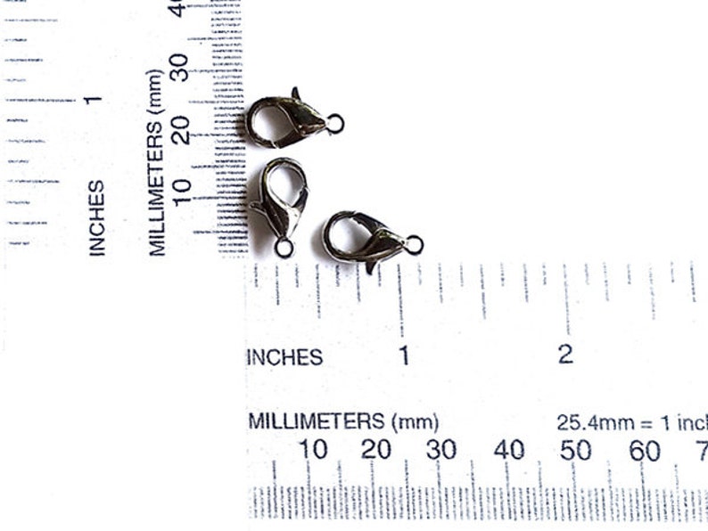 Lot De 4 Fermoirs Homard Et Connecteurs - Taille 10mm - Pour Création Bijoux, Breloques - Réf. 59004-160A