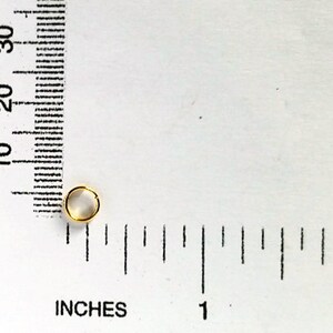 50 Gold Plated Double Loop Split Jump Rings 6mm Jewelry Findings GDLJR6MM-50BD5-165 image 3