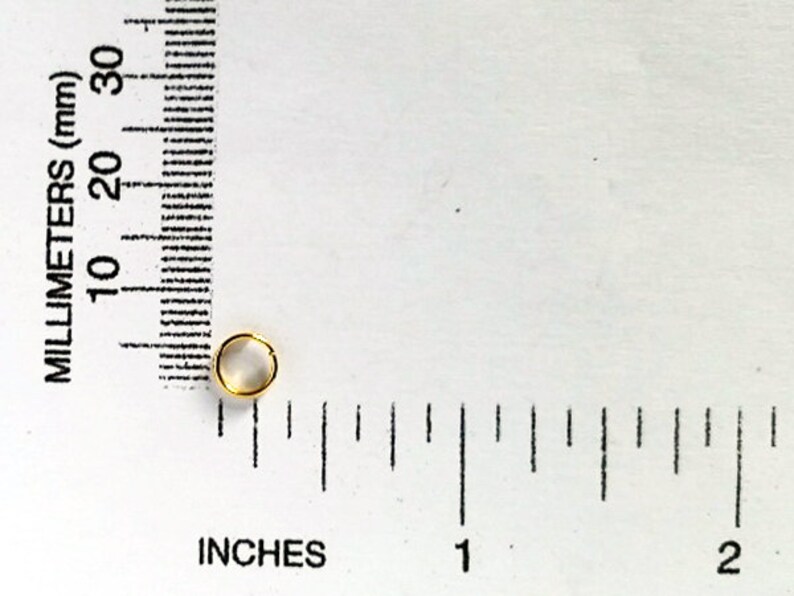 50 Gold Plated Double Loop Split Jump Rings 6mm Jewelry Findings GDLJR6MM-50BD5-165 image 3
