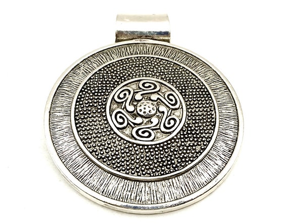 Ciondolo Rotondo In Argento Sterling 925 Con Montatura Per - Foto 4