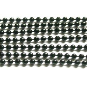 Black Ball Chain Unfinished Iron Jewelry Findings Supplies BBCU4M-1FC