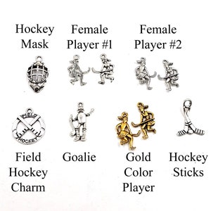 Assorted Silver and Gold Hockey Charms ASGHC22to26MM-0rgB2