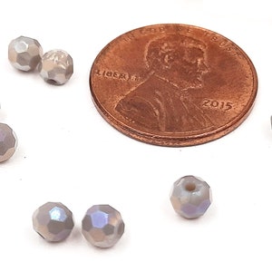 50100 Rose Gold Spacer Round Beads 4mm Jewelry Supplies RGSRB4MM-00BD4-122