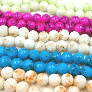 20 Loose Glass Beads 10mm Jewelry Supplies LGB10MM-20BD4-132