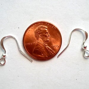 20 fils d&#39;oreilles plaqués argent pour bijoux, fournitures SPFEW17MM-20BD6