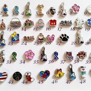 Enamel Floating Memory Charms for Floating Locket Pendants Jewelry Supplies EFMCFLP-1WD1