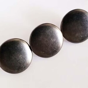 1 Set of 6 Gunmetal DIY Jean Buttons Various Sizes GMDIYJB20-17-15MM-1D4/WD5