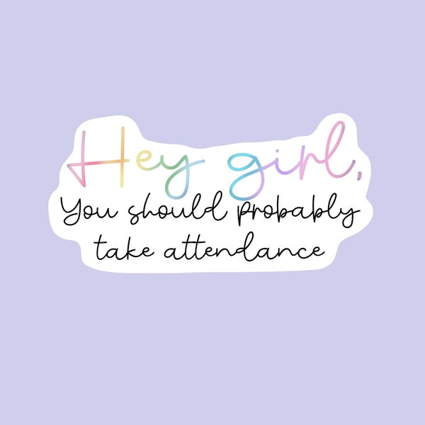 Attendance Reminder Sticker Etsy