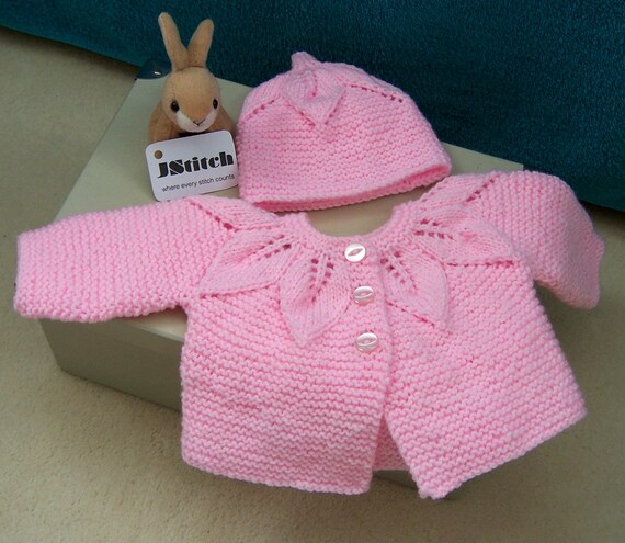 hand knitted newborn cardigans