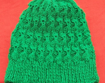 Ladies hat, hand knitted hat,  ski hat, winter hat, slouch hat, beanie