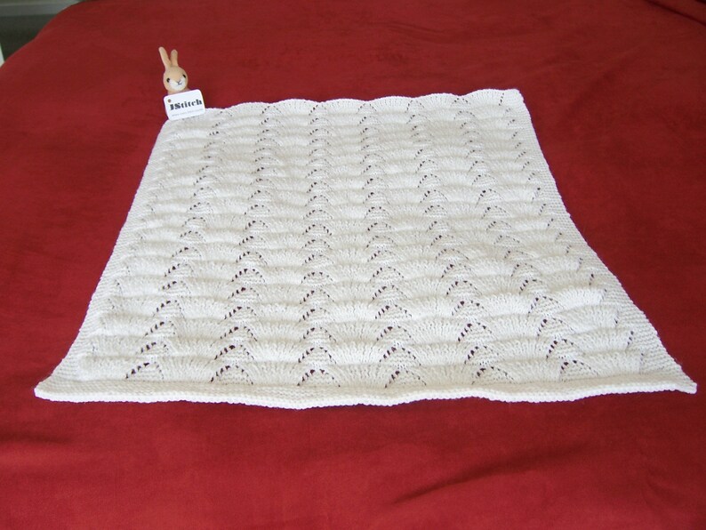 Knitted Blanket, Baby Blanket, Hand Knitted Baby Blanket, Reversible