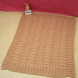 Baby Blanket, Hand knitted baby blanket, Knitted baby blanket, Wool baby blanket, Handmade babies blanket, pram blanket, knit pram blanket