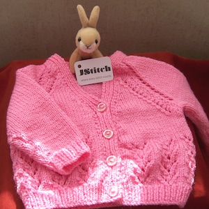 Babies Clothing, Hand knitted babies cardigan, Hand made, Hand knitted, Hnad knit, Babies sweater, Baby girls cardigan