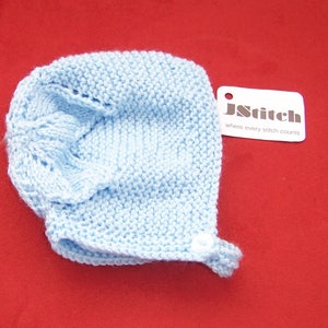 Knitted bonnet, Hand knitted bonnet, Babies bonnet, Infants bonnet, Baby shower, Gift for newborn, Hand knitted, Hand knit, Handmade