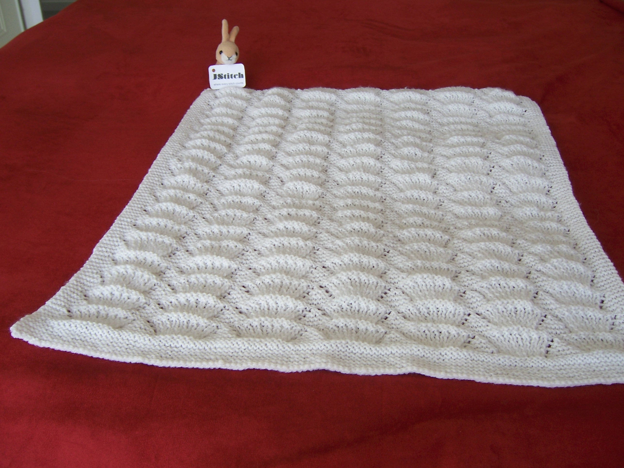 Knitted Blanket, Baby Blanket, Hand Knitted Baby Blanket, Reversible