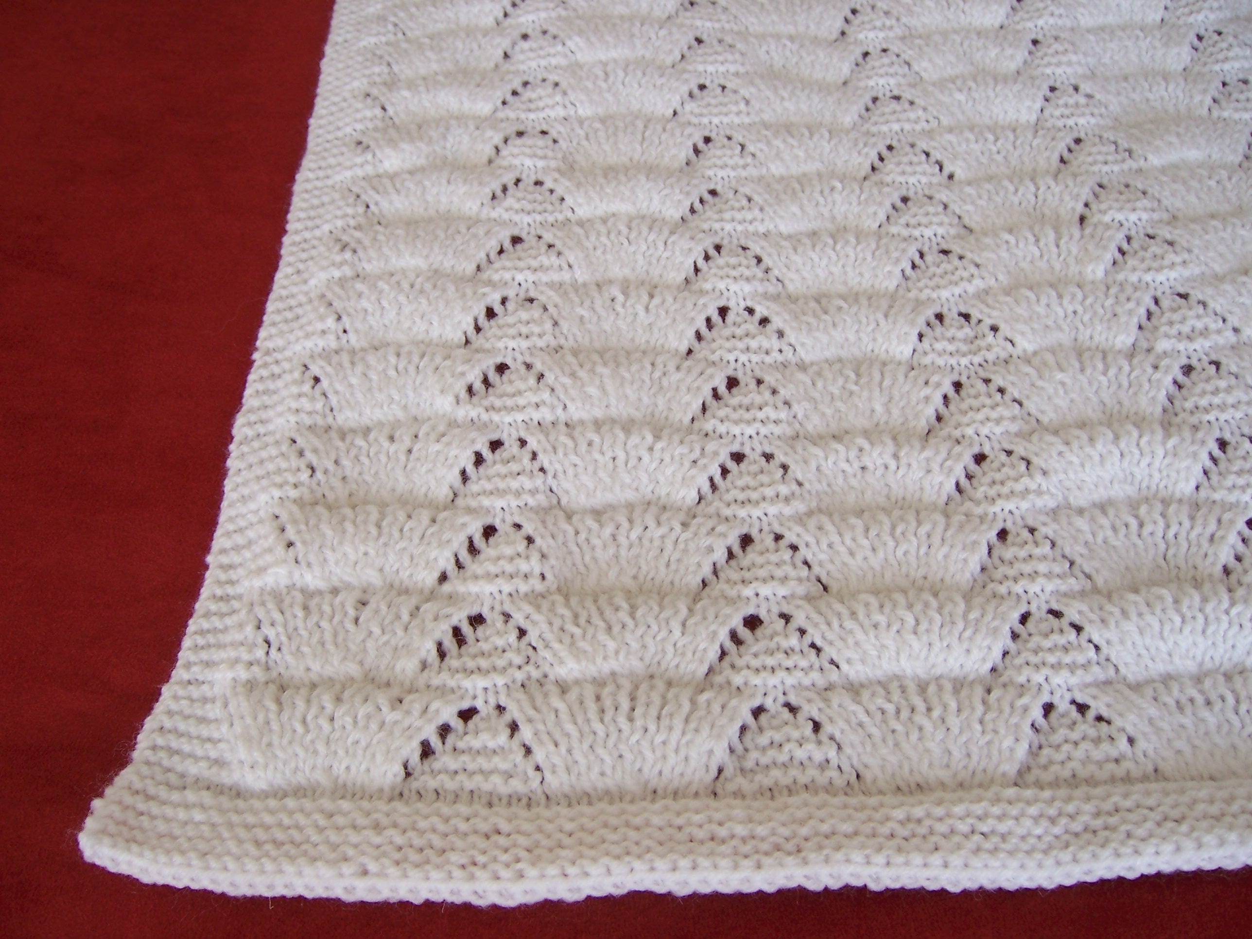 Knitted Blanket, Baby Blanket, Hand Knitted Baby Blanket, Reversible Baby Blanket, Hand Made